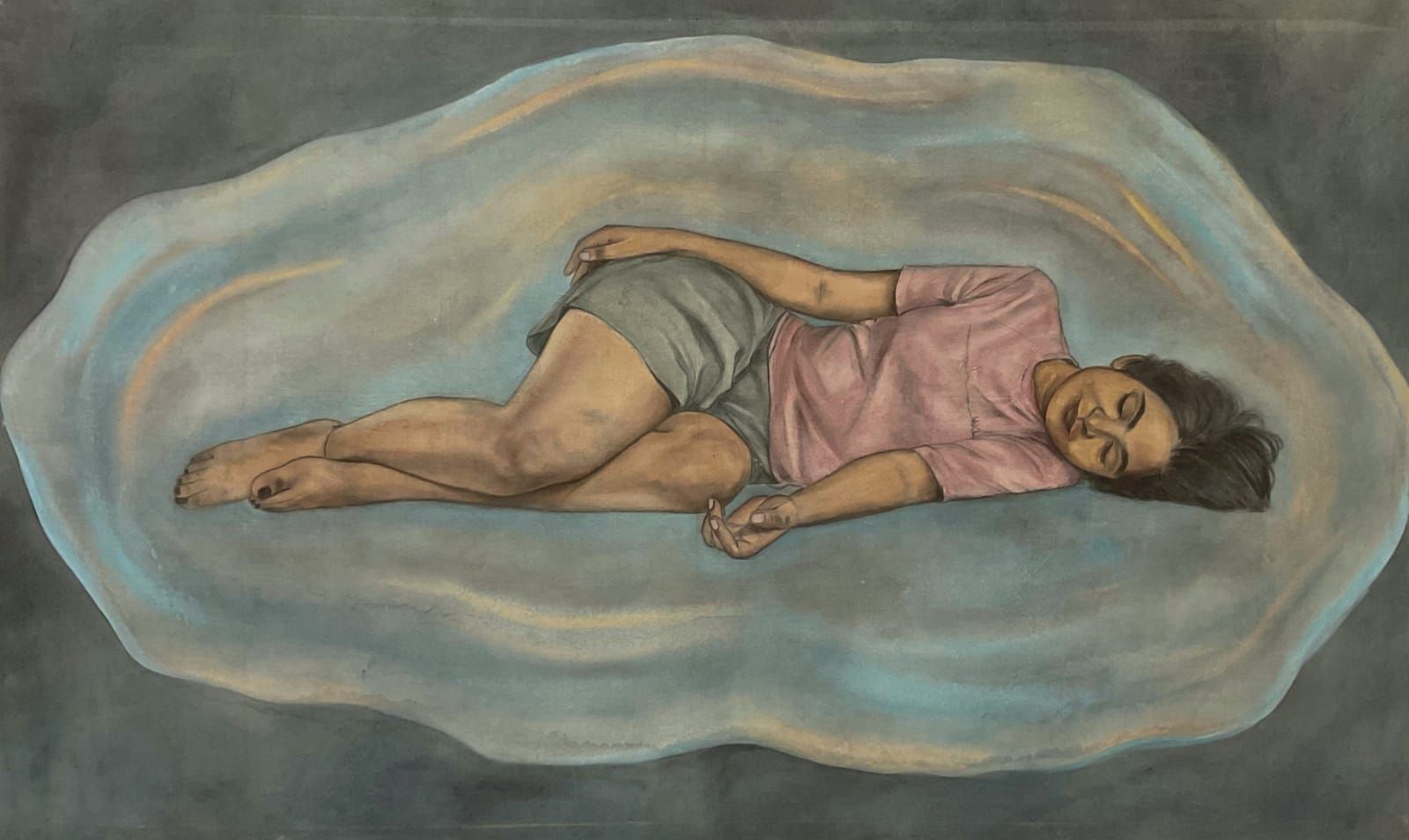 EPHEMERAL REFLECTIONS, Mix-media on fabric